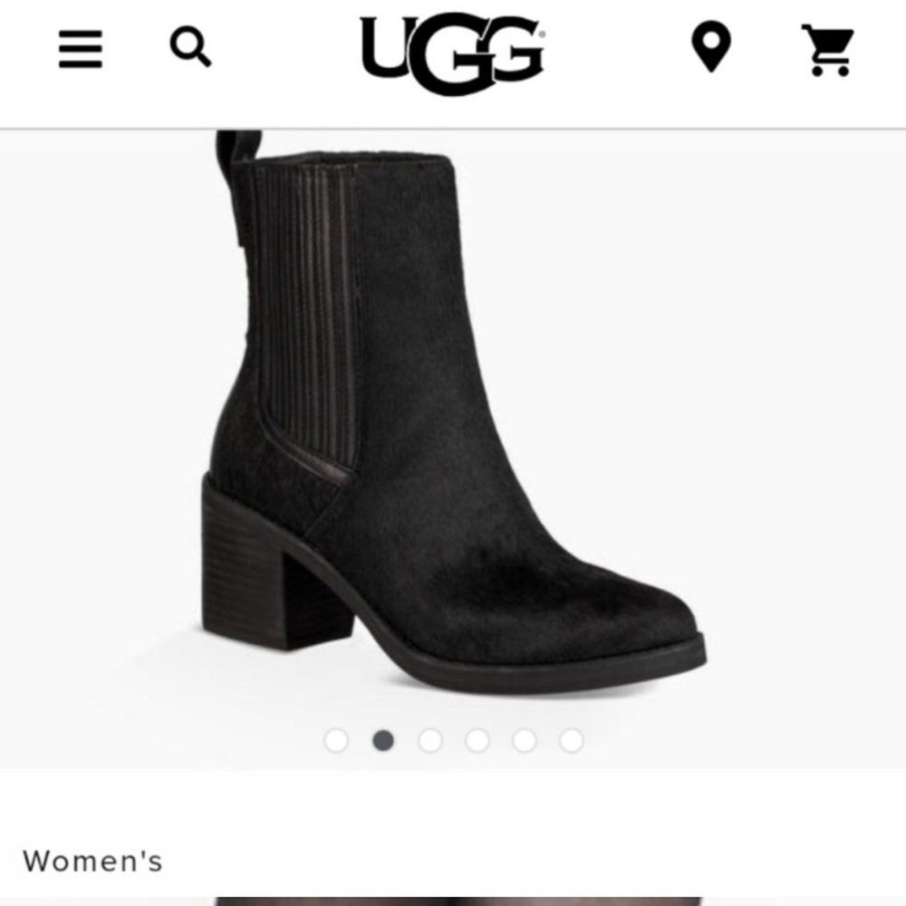 UGG Exotic Camden Heeled Boot Calf Hair